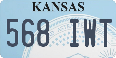 KS license plate 568IWT