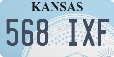 KS license plate 568IXF