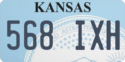 KS license plate 568IXH