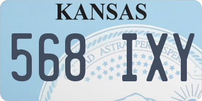 KS license plate 568IXY