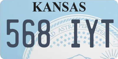 KS license plate 568IYT
