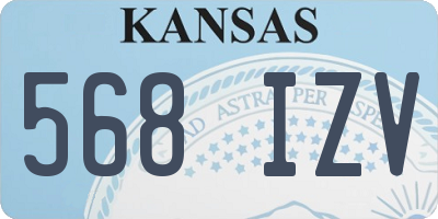 KS license plate 568IZV