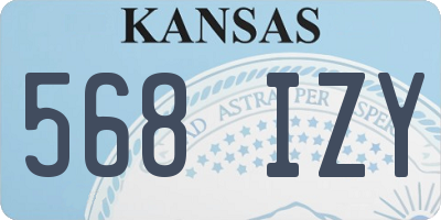 KS license plate 568IZY