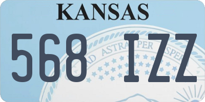 KS license plate 568IZZ