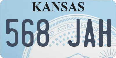 KS license plate 568JAH