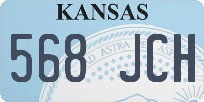 KS license plate 568JCH