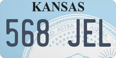 KS license plate 568JEL