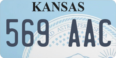 KS license plate 569AAC