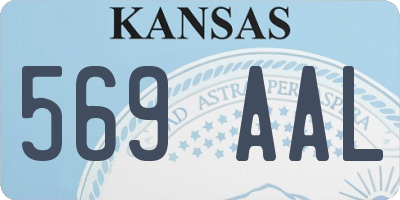 KS license plate 569AAL