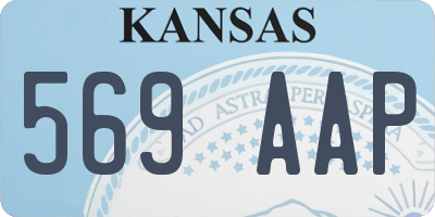 KS license plate 569AAP