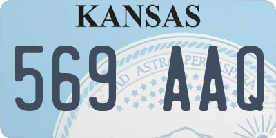 KS license plate 569AAQ