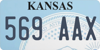 KS license plate 569AAX