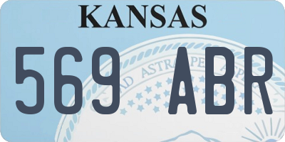 KS license plate 569ABR
