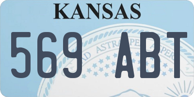 KS license plate 569ABT