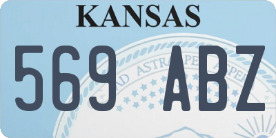 KS license plate 569ABZ