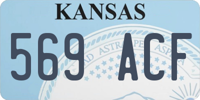 KS license plate 569ACF