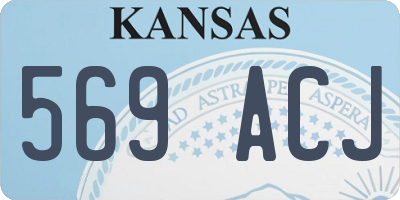 KS license plate 569ACJ