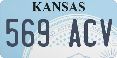 KS license plate 569ACV