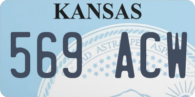 KS license plate 569ACW