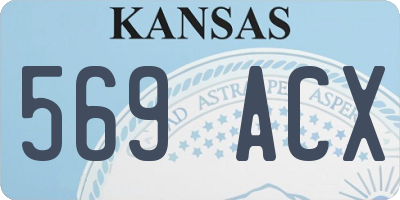 KS license plate 569ACX