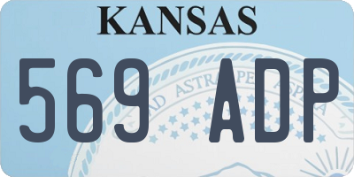KS license plate 569ADP