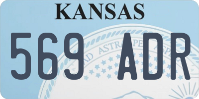 KS license plate 569ADR