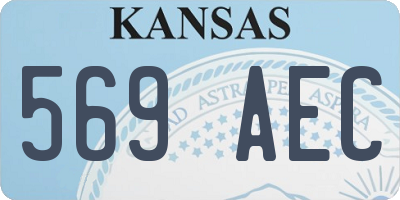 KS license plate 569AEC
