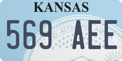 KS license plate 569AEE