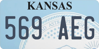 KS license plate 569AEG