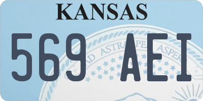 KS license plate 569AEI