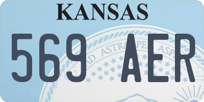 KS license plate 569AER