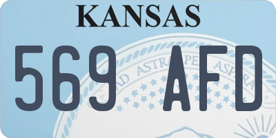 KS license plate 569AFD