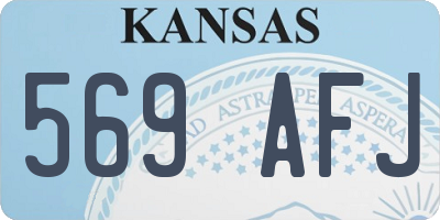 KS license plate 569AFJ
