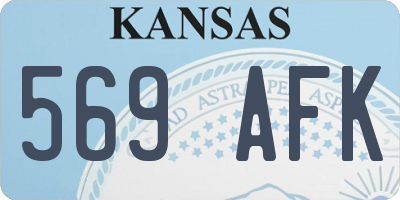 KS license plate 569AFK