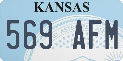 KS license plate 569AFM