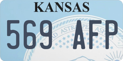 KS license plate 569AFP
