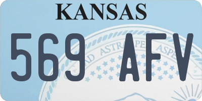 KS license plate 569AFV
