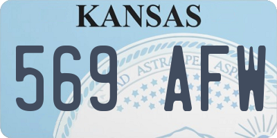 KS license plate 569AFW