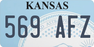 KS license plate 569AFZ