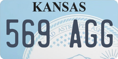 KS license plate 569AGG