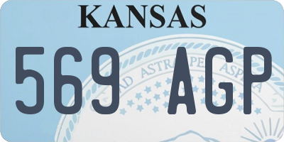 KS license plate 569AGP