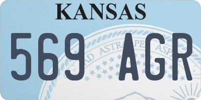 KS license plate 569AGR