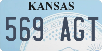 KS license plate 569AGT