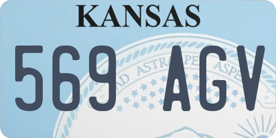 KS license plate 569AGV