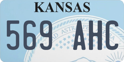 KS license plate 569AHC
