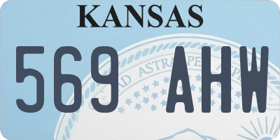KS license plate 569AHW