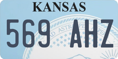 KS license plate 569AHZ