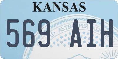 KS license plate 569AIH