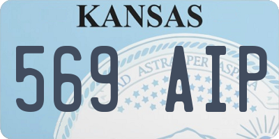 KS license plate 569AIP