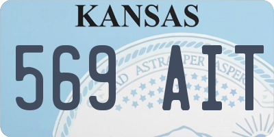KS license plate 569AIT